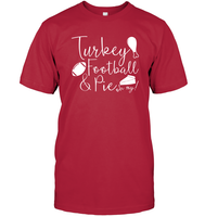 Turkey, Football & Pie Oh My Shirt – The Ultimate Fall Trio Unisex Short Sleeve Classic Tee