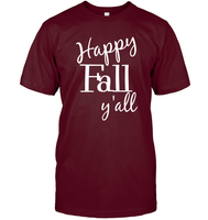 Happy Fall Y’all Shirt Unisex Short Sleeve Classic Tee