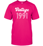 1991 Retro Vintage Birth Year Blast Unisex Short Sleeve Classic Tee