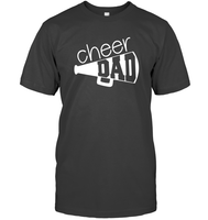 Cheer Dad With Megaphone Unisex Short Sleeve Classic Tee