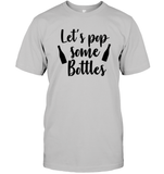 Let's Pop Some Bottles Bachelorette Unisex Short Sleeve Classic Tee For Women