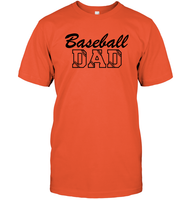Baseball Dad Shirt Unisex Short Sleeve Classic Tee With Baseball Stripes