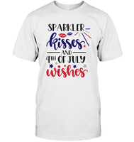 Sparkler Kisses 4th Of July Shirt Unisex Short Sleeve, Long Sleeve, Hoodies, Sweatshirt
