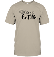 Let's Get Lit 4th Of July Shirt Unisex Short Sleeve Classic Tee