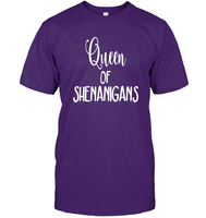 Queen of Shenanigans St Patrick's Day Shirt Unisex Short Sleeve Classic Tee