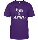 Queen of Shenanigans St Patrick's Day Shirt Unisex Short Sleeve Classic Tee