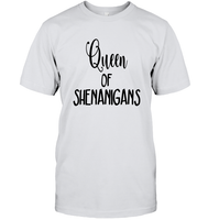 Queen of Shenanigans St Patrick's Day Shirt Unisex Short Sleeve Classic Tee