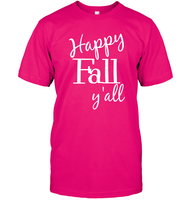 Happy Fall Y’all Shirt Unisex Short Sleeve Classic Tee