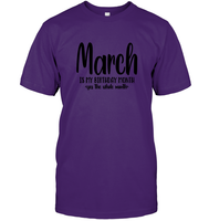 March Birthday Month Unisex Short Sleeve Classic Tee