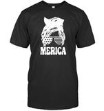 Merica Mom Bun 4th Of July Shirt Unisex Short Sleeve Classic Tee