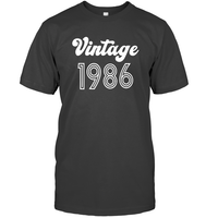 1986 Retro Vintage Birth Year Blast Unisex Short Sleeve Classic Tee