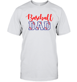 Baseball Dad Shirt, Long Sleeve, Hoodie, and Sweatshirt With Baseball Stripes