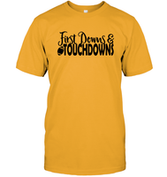 First Downs & Touchdowns Shirt - Score Big in Style! Unisex Short Sleeve Classic Tee