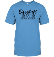 Baseball Dad Shirt Unisex Short Sleeve Classic Tee With Baseball Stripes