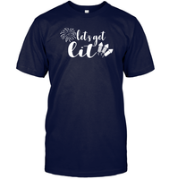Let's Get Lit 4th Of July Shirt Unisex Short Sleeve Classic Tee