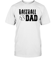 Baseball Dad Shirt Unisex Short Sleeve Classic Tee With Baseball