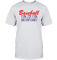 Baseball Dad Shirt, Long Sleeve, Hoodie, and Sweatshirt With Baseball Stripes