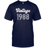 1988 Retro Vintage Birth Year Blast Unisex Short Sleeve Classic Tee