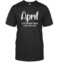 April Birthday Month Unisex Short Sleeve Classic Tee