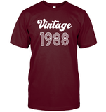 1988 Retro Vintage Birth Year Blast Unisex Short Sleeve Classic Tee