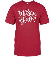 Merica Yall 4th Of July Shirt Unisex Short Sleeve Classic Tee