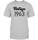 1963 Retro Vintage Birth Year Blast Unisex Short Sleeve Classic Tee