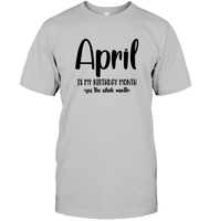 April Birthday Month Unisex Short Sleeve Classic Tee