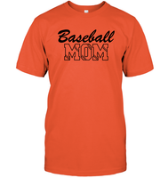 Baseball Mom Shirt Unisex Short Sleeve Classic Tee With Baseball Stripes