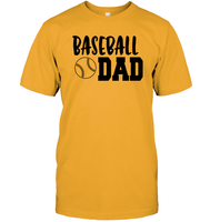 Baseball Dad Shirt Unisex Short Sleeve Classic Tee With Baseball