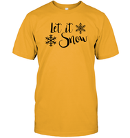 Let It Snow Christmas Shirt Unisex Short Sleeve Classic Tee
