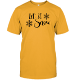 Let It Snow Christmas Shirt Unisex Short Sleeve Classic Tee