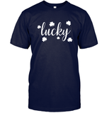 Lucky St Patrick's Day Shirt Unisex Short Sleeve Classic Tee