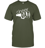 Cheer Dad With Megaphone Unisex Short Sleeve Classic Tee
