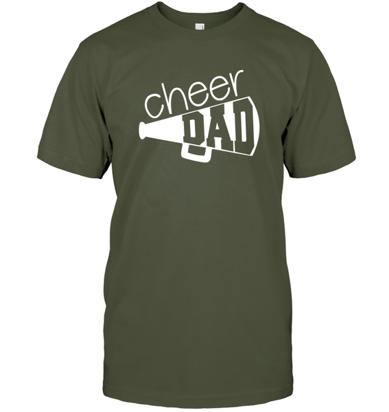 Cheer Dad With Megaphone Unisex Short Sleeve Classic Tee