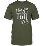 Happy Fall Y’all Shirt Unisex Short Sleeve Classic Tee