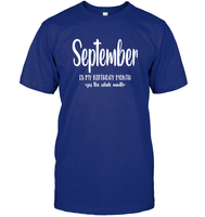 September Birthday Month Unisex Short Sleeve Classic Tee