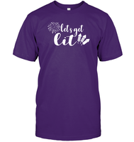 Let's Get Lit 4th Of July Shirt Unisex Short Sleeve Classic Tee