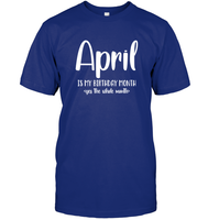 April Birthday Month Unisex Short Sleeve Classic Tee