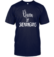 Queen of Shenanigans St Patrick's Day Shirt Unisex Short Sleeve Classic Tee