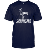 Queen of Shenanigans St Patrick's Day Shirt Unisex Short Sleeve Classic Tee