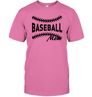 Baseball Mom Shirt Unisex Short Sleeve Classic Tee With Baseball Stripes