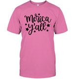 Merica Yall 4th Of July Shirt Unisex Short Sleeve Classic Tee