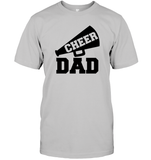 Cheer Dad With Megaphone Unisex Short Sleeve Classic Tee