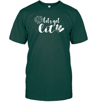 Let's Get Lit 4th Of July Shirt Unisex Short Sleeve Classic Tee