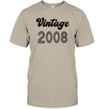 2008 Retro Vintage Birth Year Blast Unisex Short Sleeve Classic Tee