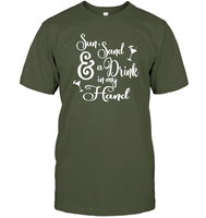 Sun Sand & A Drink In My Hand Bachelorette Shirt For Women