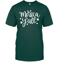 Merica Yall 4th Of July Shirt Unisex Short Sleeve Classic Tee