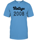 2008 Retro Vintage Birth Year Blast Unisex Short Sleeve Classic Tee