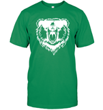 Cool Angry Grizzly Bear Shirt Unisex Short Sleeve Classic Tee