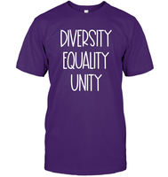Diversity Equality Unity Shirt Unisex Short Sleeve Classic Tee